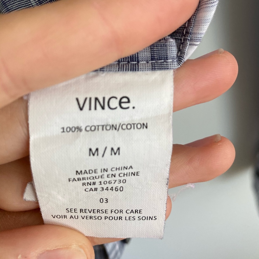 Mens Vince Button Down - image 4